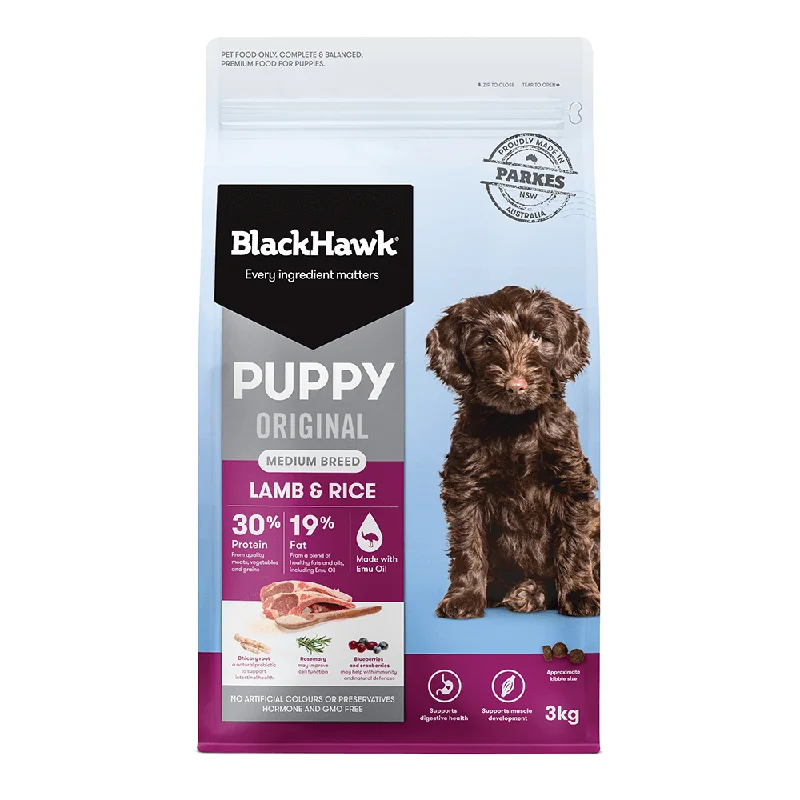 - Natural latex pet mattressBlack Hawk Dog Dry Food - Puppy - Medium Breed - Lamb & Rice (3kg)