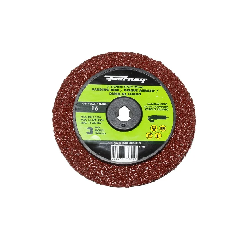 - Teething and chewing toys for puppiesResin Fibre Sanding Disc, Aluminum Oxide, 5 in x 7/8 in Arbor, 16 Grit