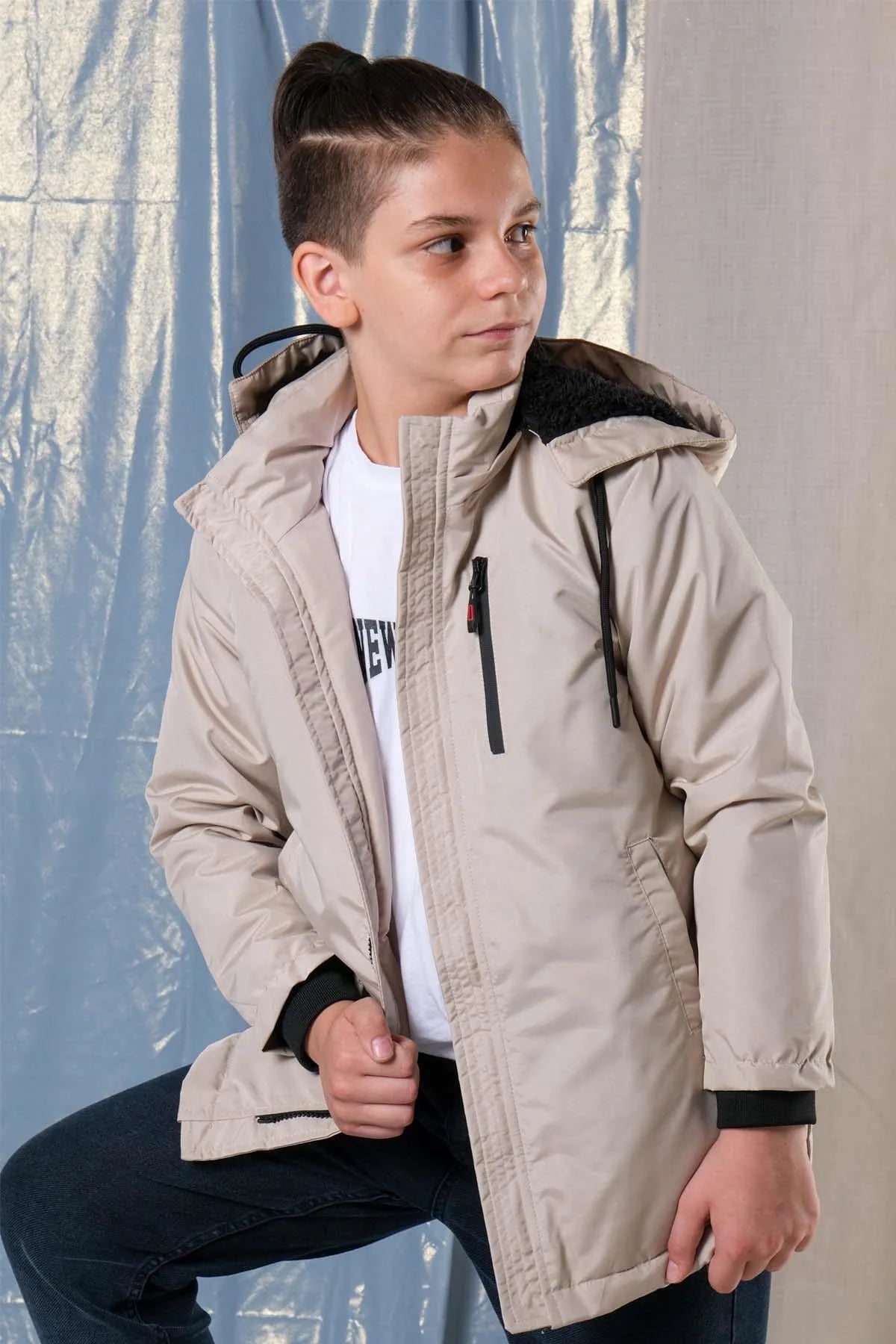 - Pet smart GPS locatorPina Kids Boy's Beige Thick Long Coat