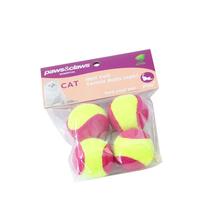 - Air box TSA certified check-inMini Felt Catnip Tennis Ball, 4pk, 2 Asstd Colours