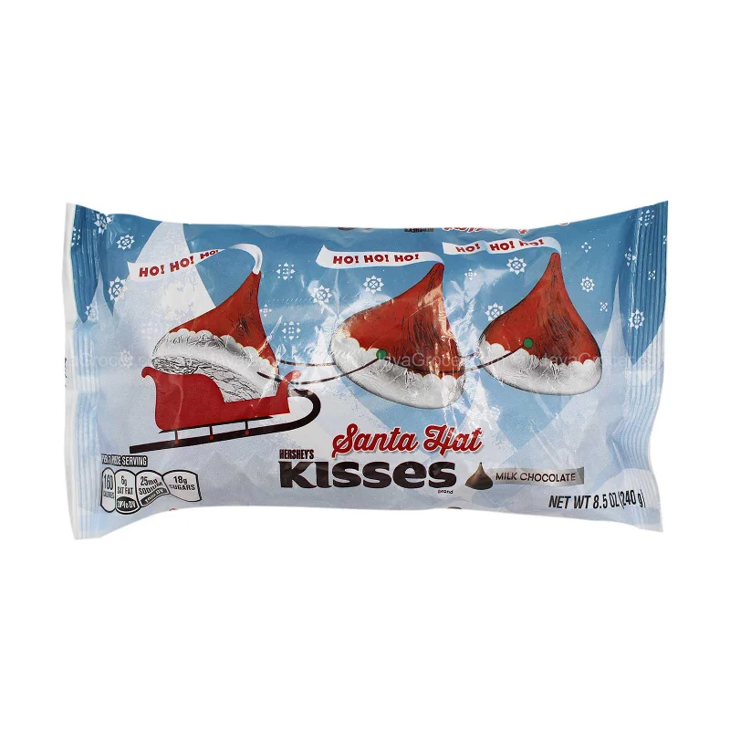 ---Hershey's Kisses Milk Chocolate Santa Hat 221g