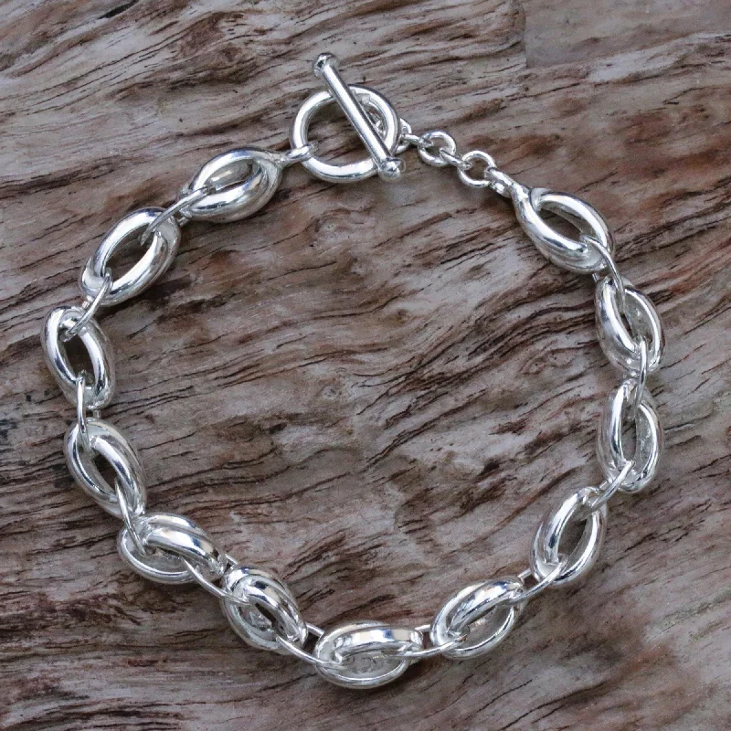 - Custom pet birthday cakeShining Novas Sterling Silver Men's Link Bracelet from Indonesia