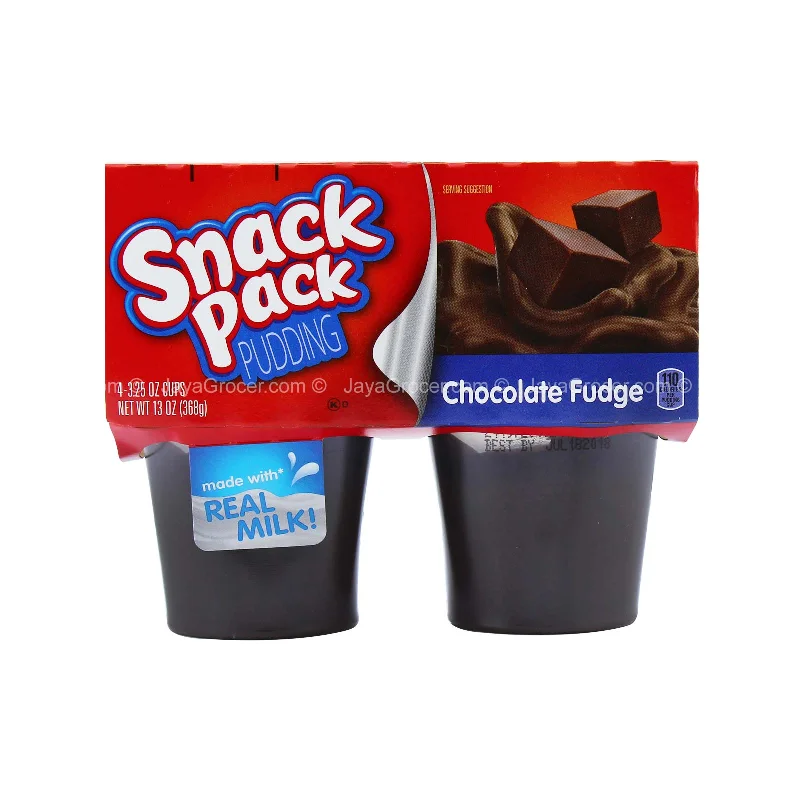 - Pet tear stain cleaning wipesHunts Snack Pack Chocolate Fudge Snack 369g