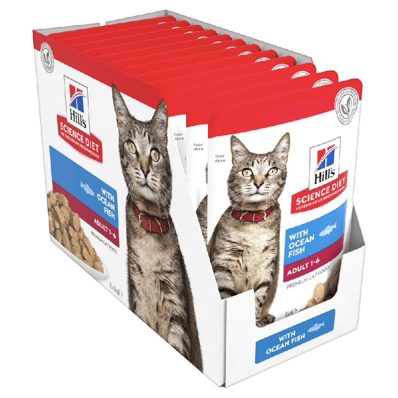 ---Hill's Cat Wet Food - Adult - Fish - Box (12 x 85g)