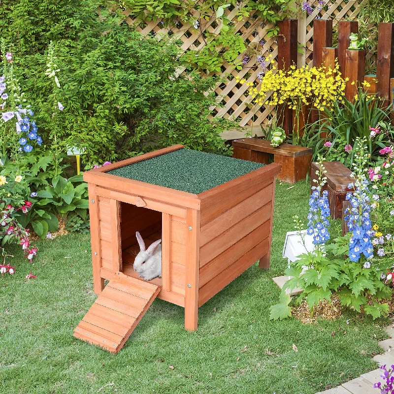  . **Cat scratching board corrugated paper**PawHut Wooden Rabbit Hutch Outdoor