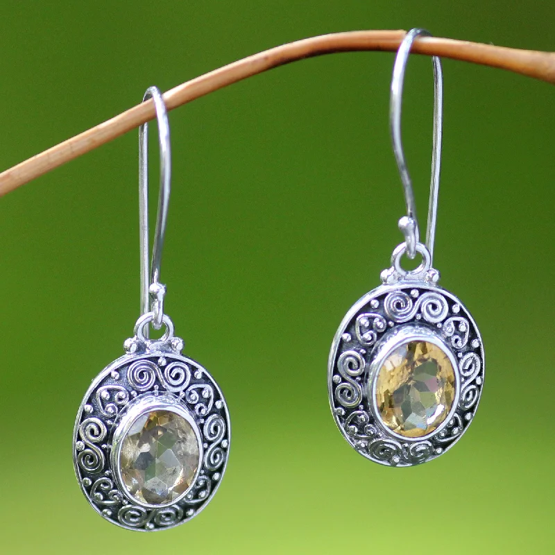 - Hamster silent running wheel to prevent chewingLush Suns Artisan Crafted Citrine and Sterling Silver Dangle Earrings