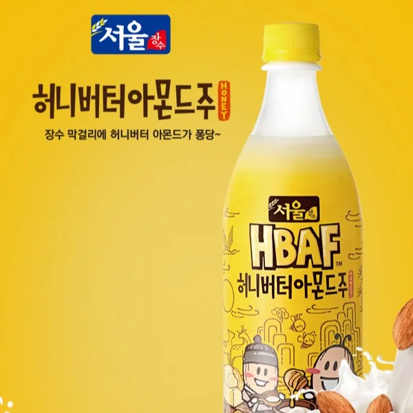 - Deodorizing cat litter tofu litter허니버터아몬드주 HONEY BUTTER ALMOND MAKGULI 1BOTTLE