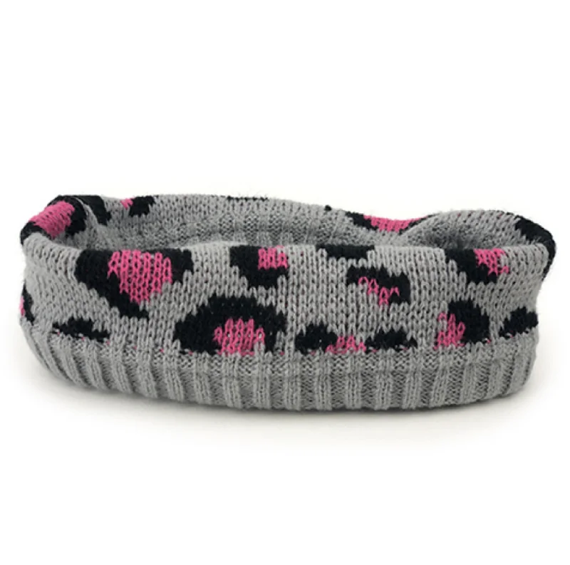 - Postoperative pet anti-licking Elizabethan collarHuskimo Snood - Leopard Pink - XLarge