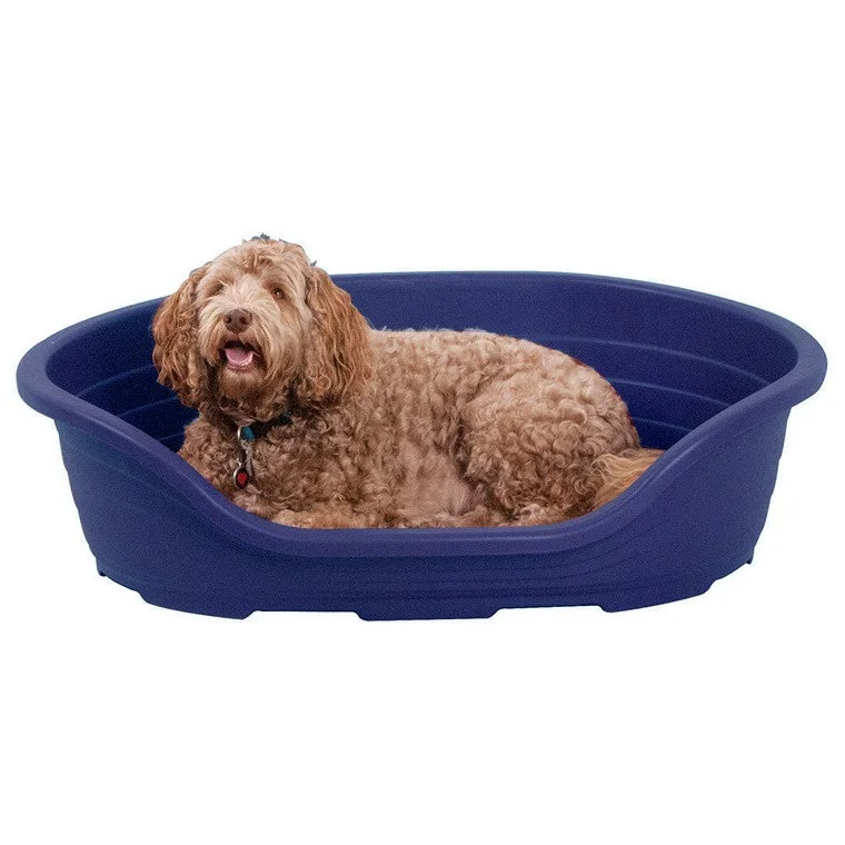 - Air box TSA certified check-inHeavy Duty Plastic Dog Bed, Blue, Large