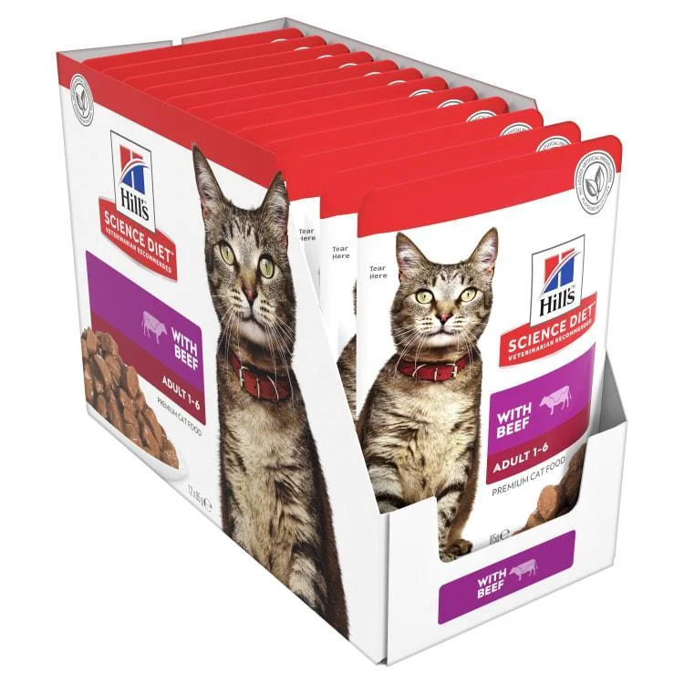 - Parrot climbing and standing wooden frameHill's Cat Wet Food - Adult - Beef - Box (12 x 85g)