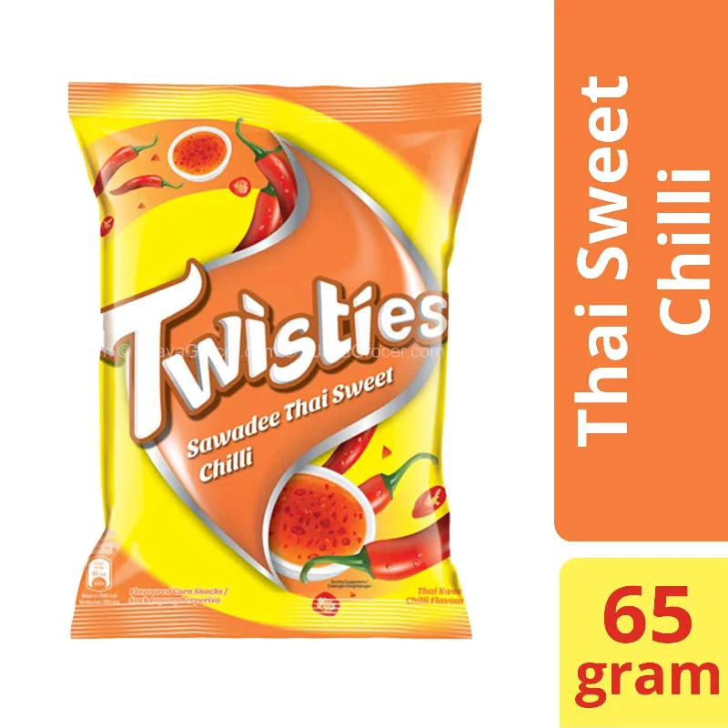 - Pet tear stain cleaning wipesTwisties Sawadee Thai Sweet Chilli Corn Snack 65g