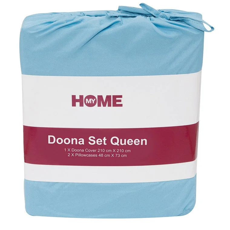 - Cat hair ball removal and hair removal creamMy Home Microfibre Doona Set, Queen, Blue