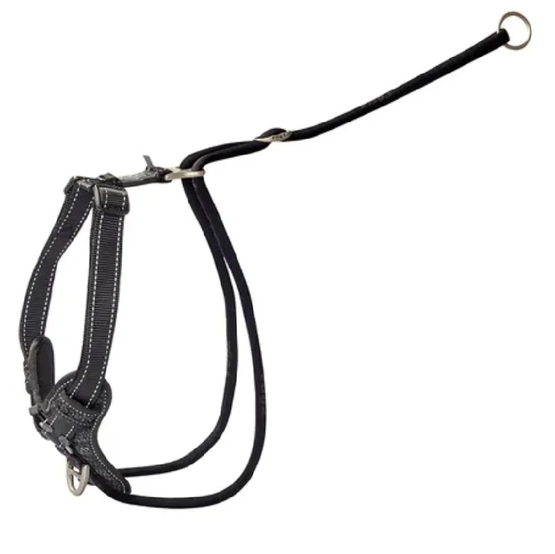 - Organic cotton dog bibsRogz Stop Pull Harness - Black - Large