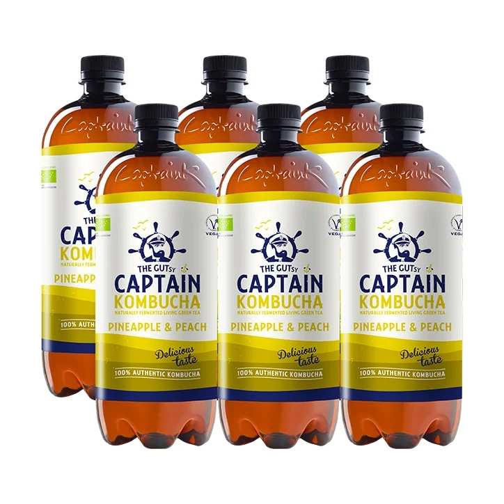 - Rabbit grass rack to prevent waste food boxThe GUTsy Captain Kombucha Pineapple Peach Bio-Organic 6 x 1000ml