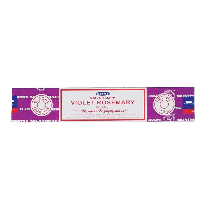 ---Satya Violet Rosemary Incense, 15gm