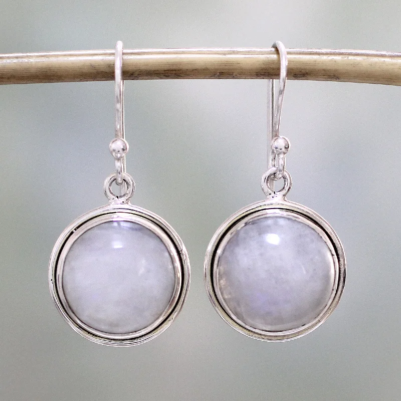 - Pet smart GPS locatorAlluring Mist Rainbow Moonstone Dangle Earrings by Indian Artisans