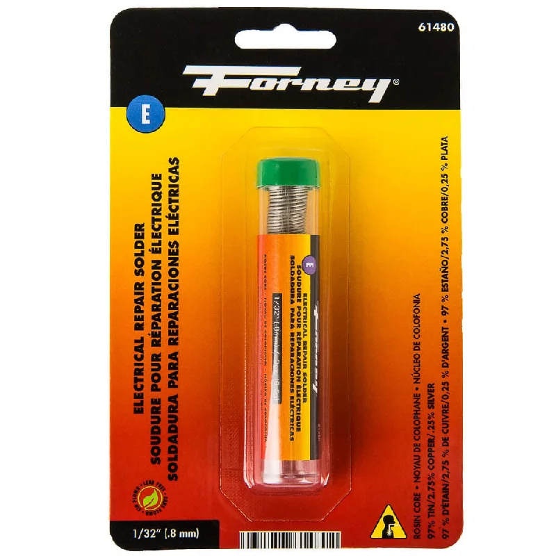 ---Solder, Lead Free (LF), Electrical Repair, Rosin Core, 1/32 in, .3 Ounce