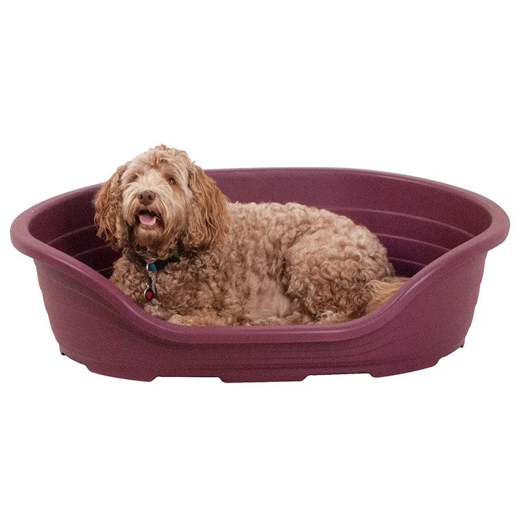 - Dog anti-slip matHeavy Duty Plastic Dog Bed, Burgundy, Large