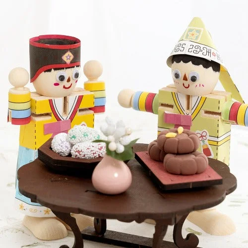 - Solid wood cat climbing frame customized[한국전통놀이] 나무 인형 스티커 Making a Hanbok-Themed Wooden Doll