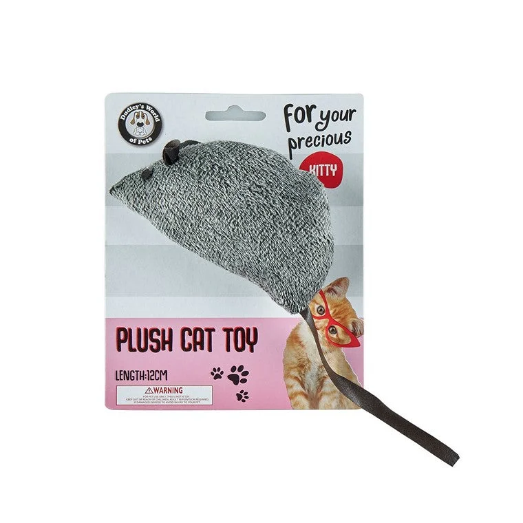 ---Plush Mouse Cat Toy, 12cm