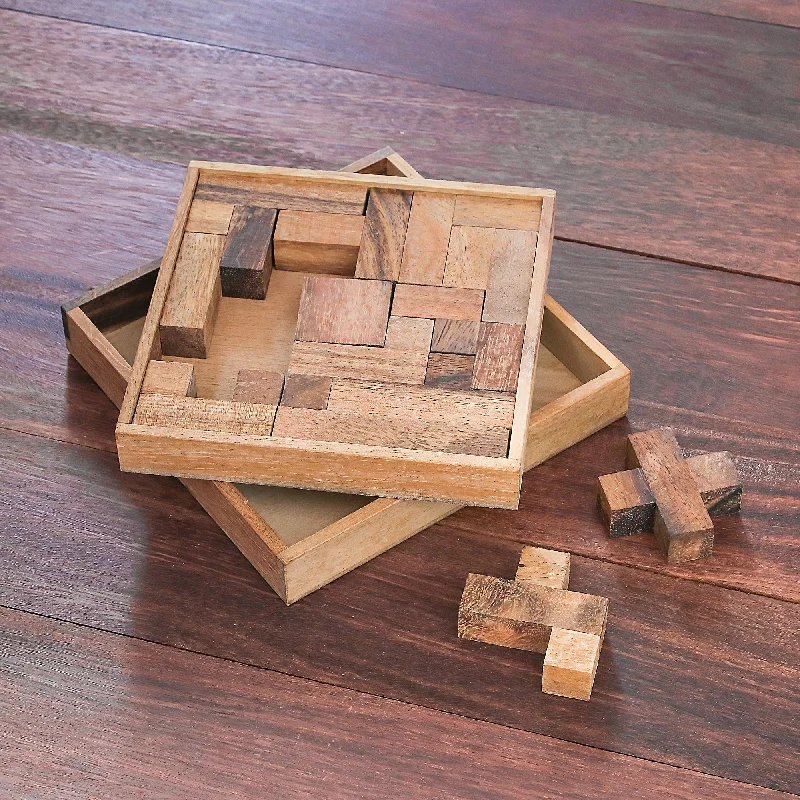 - Custom pet birthday cakeGeometry Game Handcrafted Square Wood Geometric Puzzle from Thailand