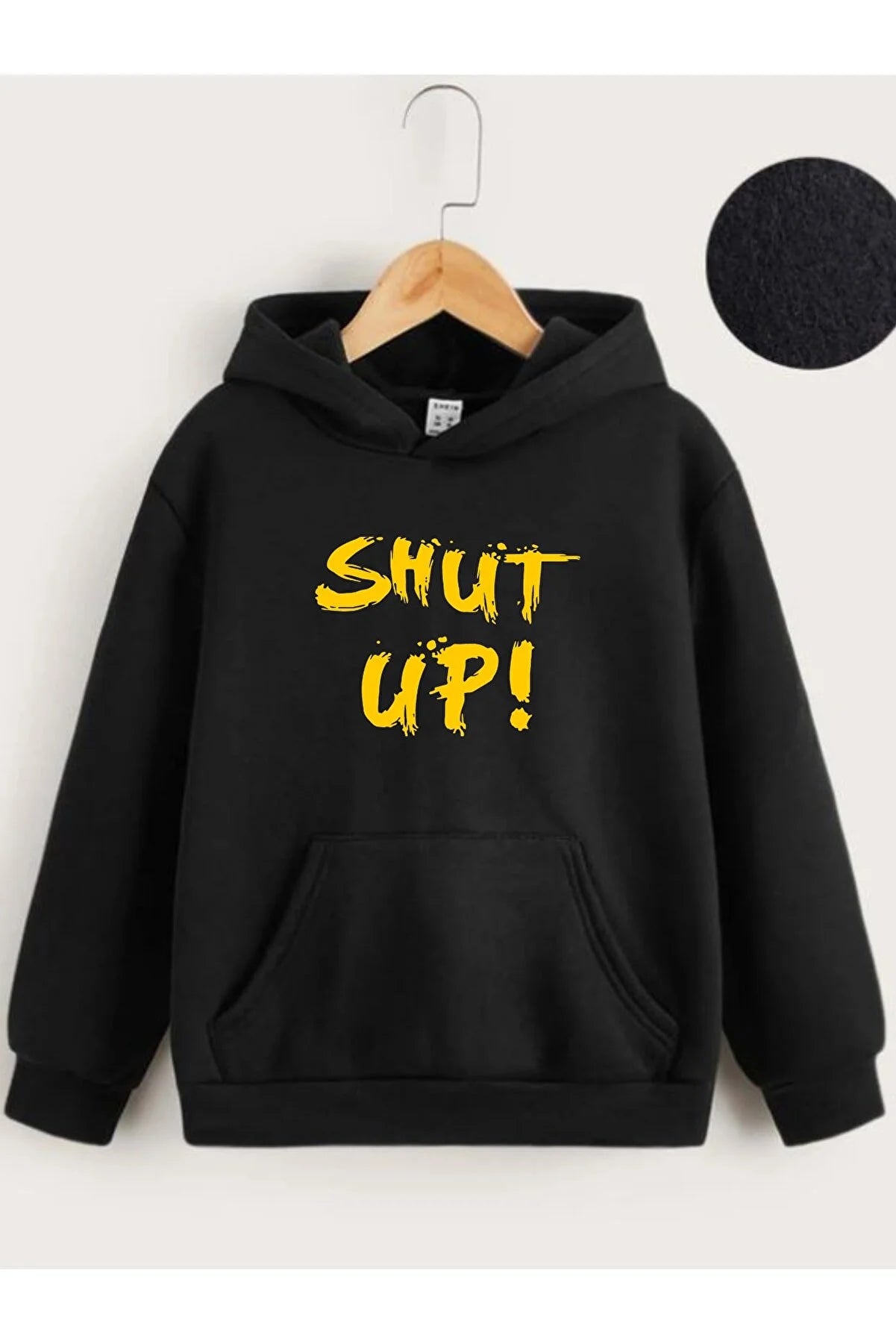 ---Vask Gril's Hooded Shut Up! printed Sweatshirt