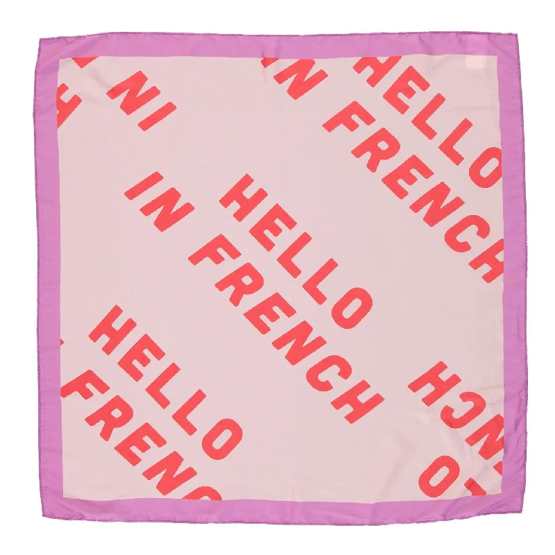  -Anti-scratch sofa protective coverPiupiuchick Hello In  French AO Silky Bandana