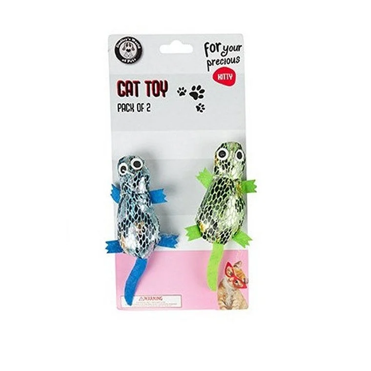 - Deodorizing cat litter tofu litterMini Cat Toys, 2pk, Asstd Designs