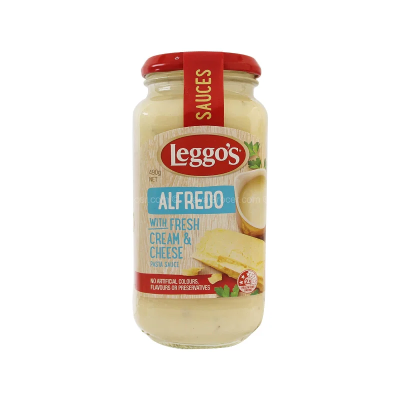 ---Leggo’s Alfredo with Fresh Cream & Cheese Pasta Sauce 490g