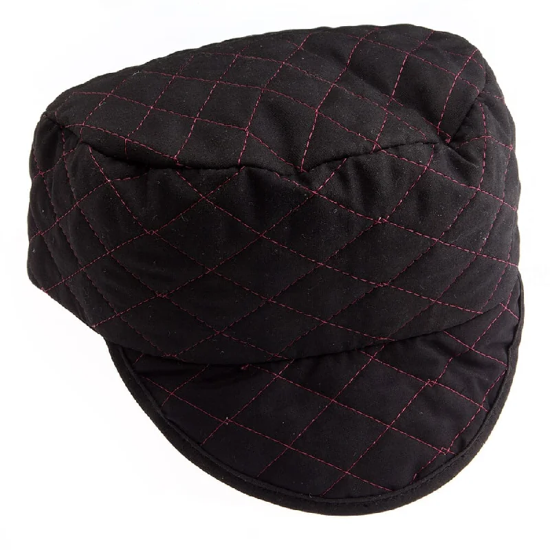 - Pregnant cat delivery room warming boxQuilted Black Skull Cap, Size 7