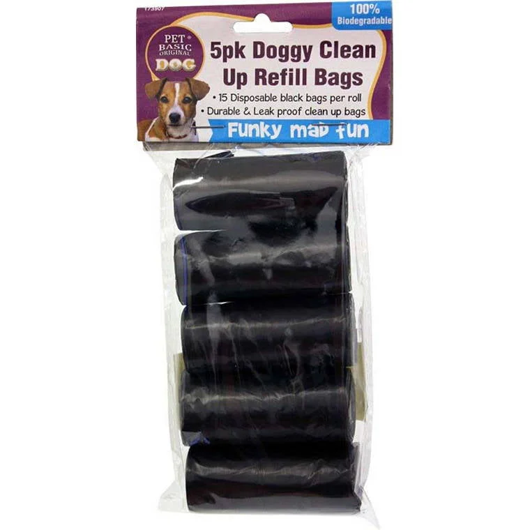 - Summer pet ice matDog Clean Up Refill Black Bags, 5pk