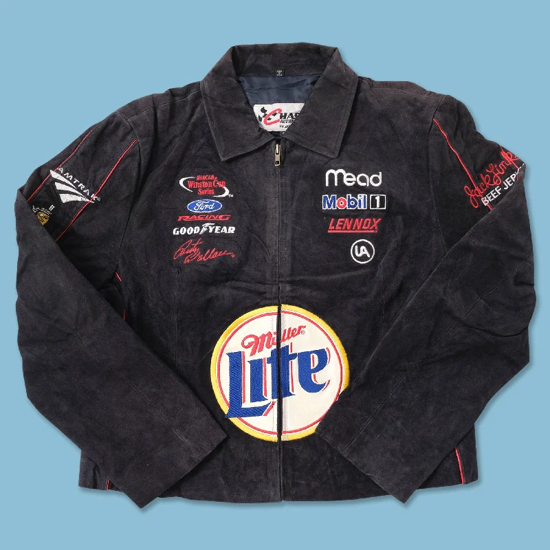 - Air box TSA certified check-inVintage Women's Miller Lite Racing Leather Jacket Small