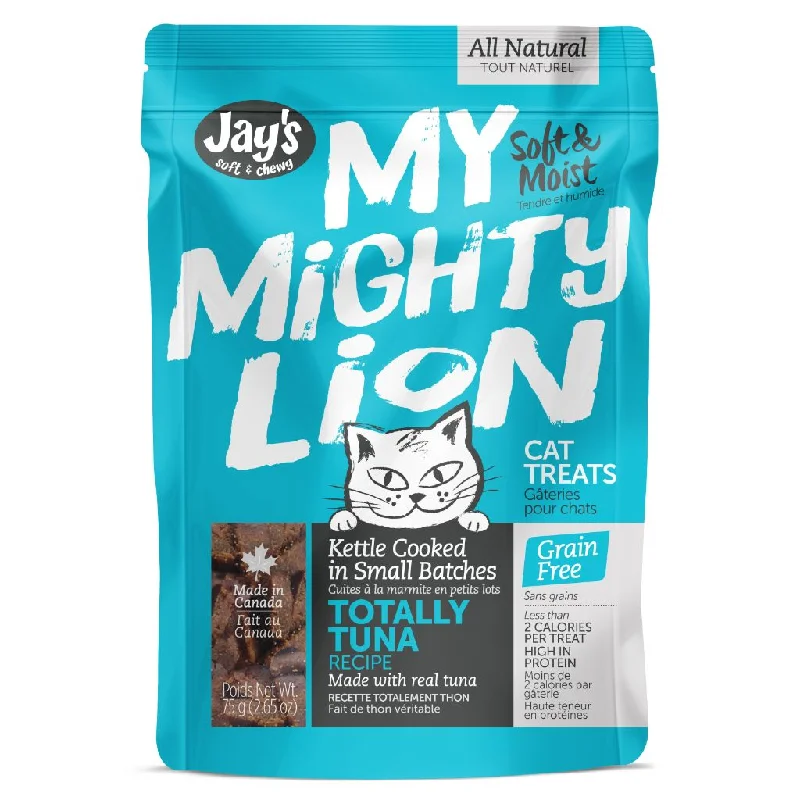    - Chicken flavor cat food  My Mighty Lion Tuna 75g