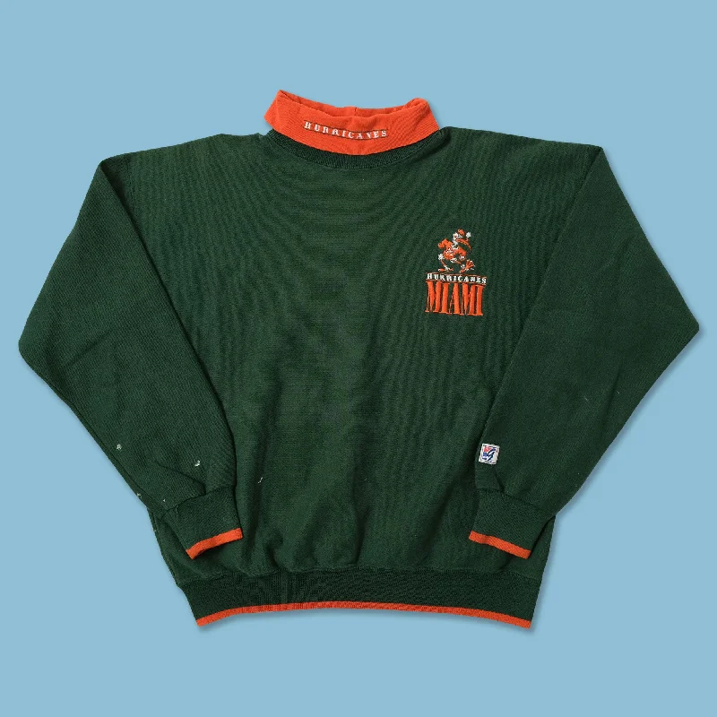 - Cat hair ball removal and hair removal creamVintage Miami Hurricanes Turtleneck Sweater Large