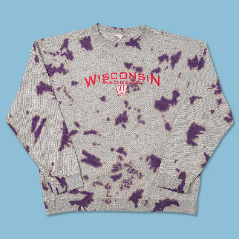 - Air box TSA certified check-inVintage Wisconsin Badgers Tie Dye Sweater XLarge