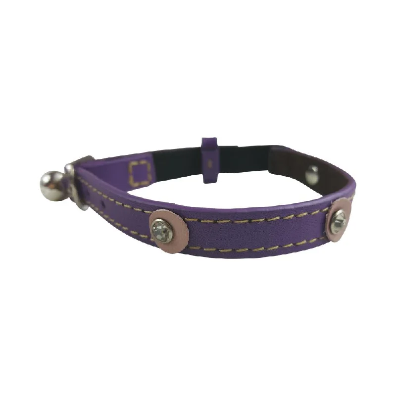 - Winter warm clothes for short-haired dogsHamish McBeth Cat Collar - Moet Purple - Diamante