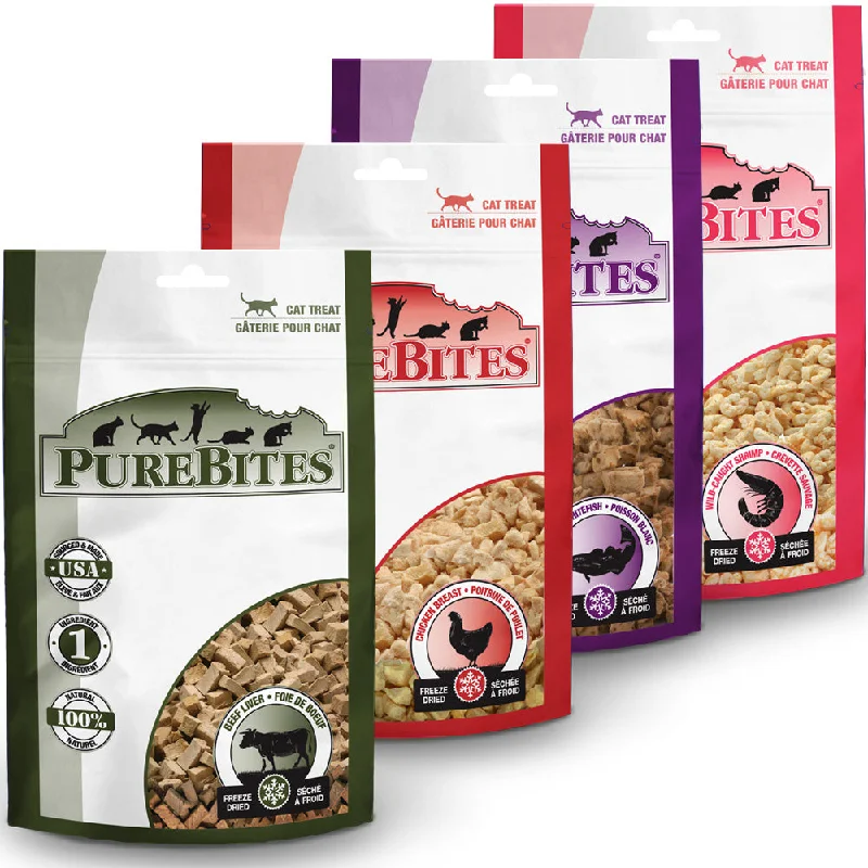    - Fish-based cat food  PureBites Freeze Dried Treats