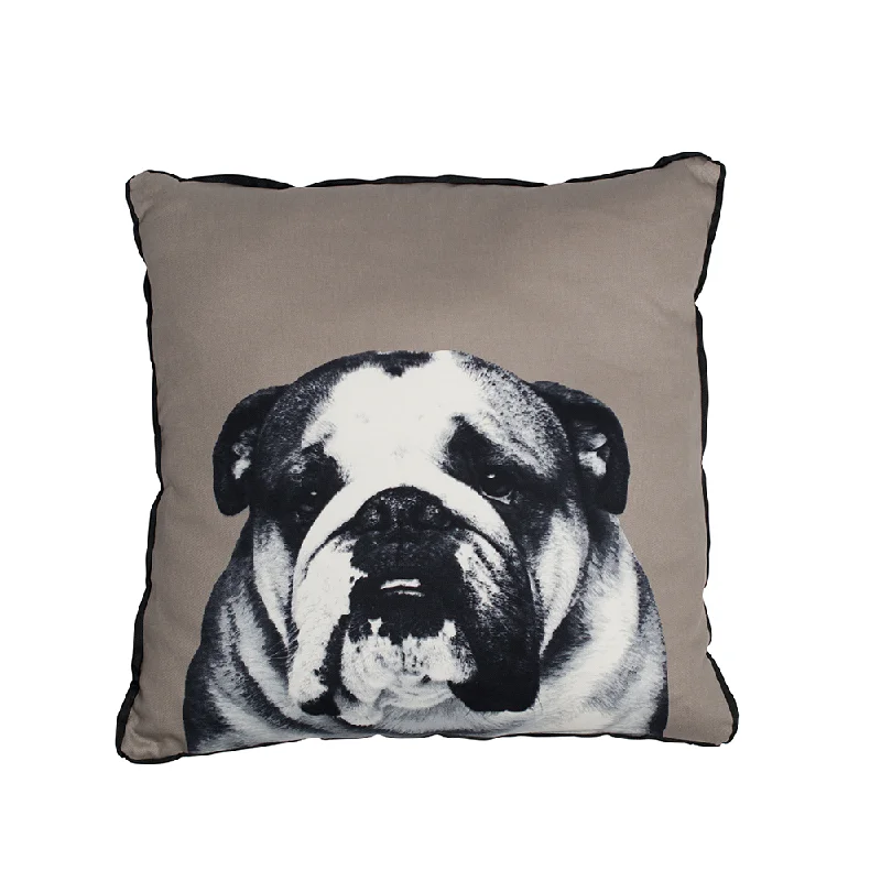 ---** SUPER SPECIAL ** Mog and Bone Throw Cushion - Bulldog