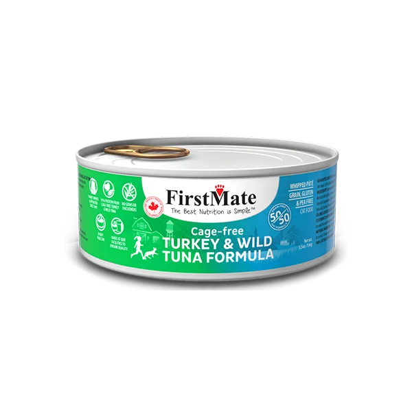  . **Brand-Related**  FirstMate - Cage Free Turkey & Wild Tuna