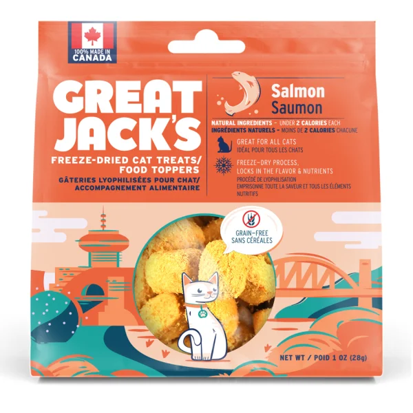    - Senior cat food  Great Jack's Salmon 28g