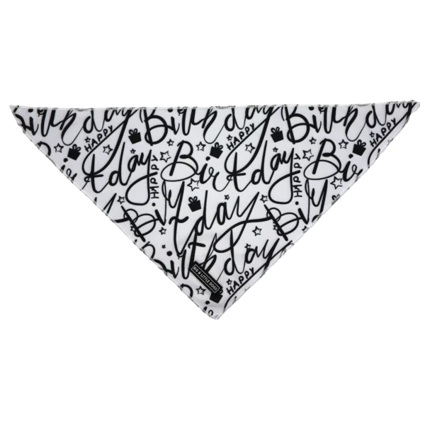  -Anti-scratch scratching board AND cat bed in oneBig & Little Dogs Black & White Birthday Bandana