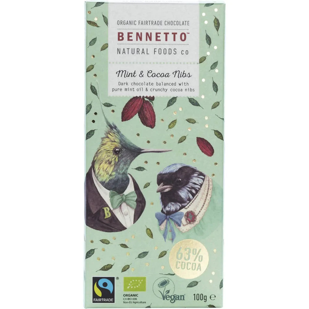 - Dog food nutritional analysisBennetto Organic Chocolate 100g - Mint & Cocoa Nibs