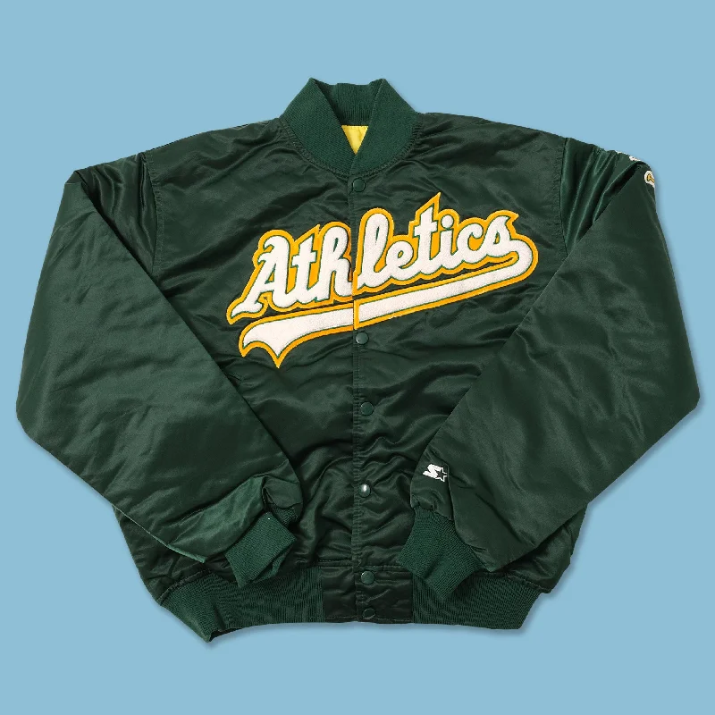 - Smart cat litter box with automatic cleaningVintage Starter Oakland Athletics Satin Bomber Jacket Medium